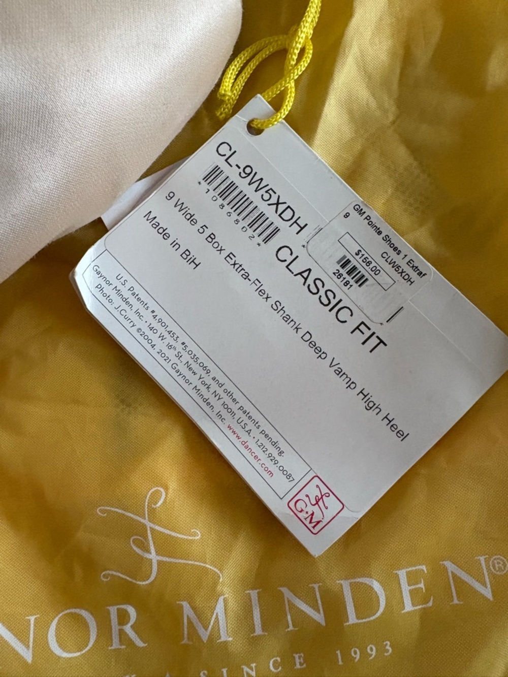 Gaynor Minden pointe shoes